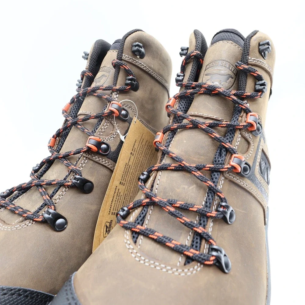 Irish Setter Boots Mens 12 D Crosby Leather Waterproof Safety Toe 83628 NIB